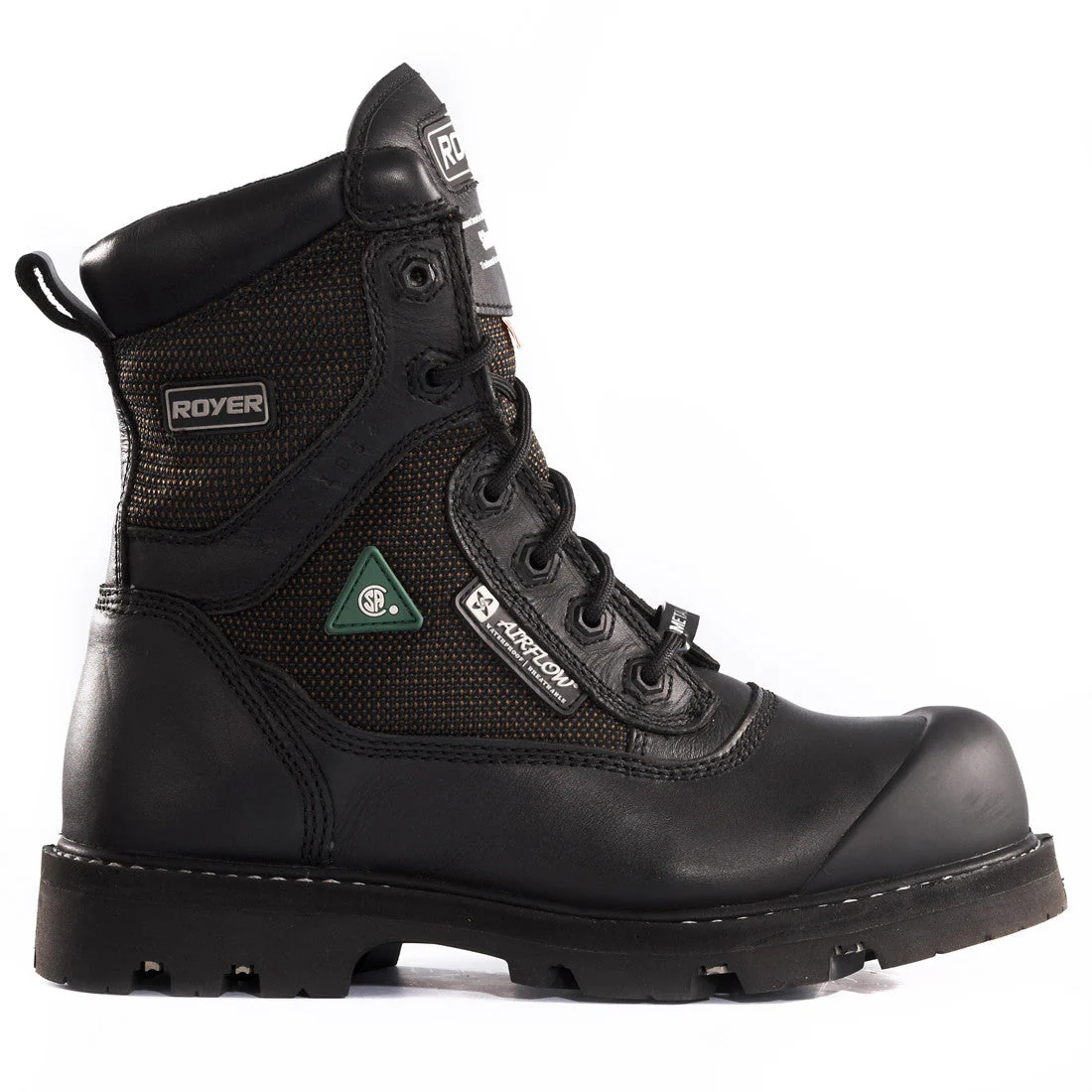 Botte de Sécurité 10-8600 Royer de 20cm pour hommes, à embout composite - Noir - Image 2