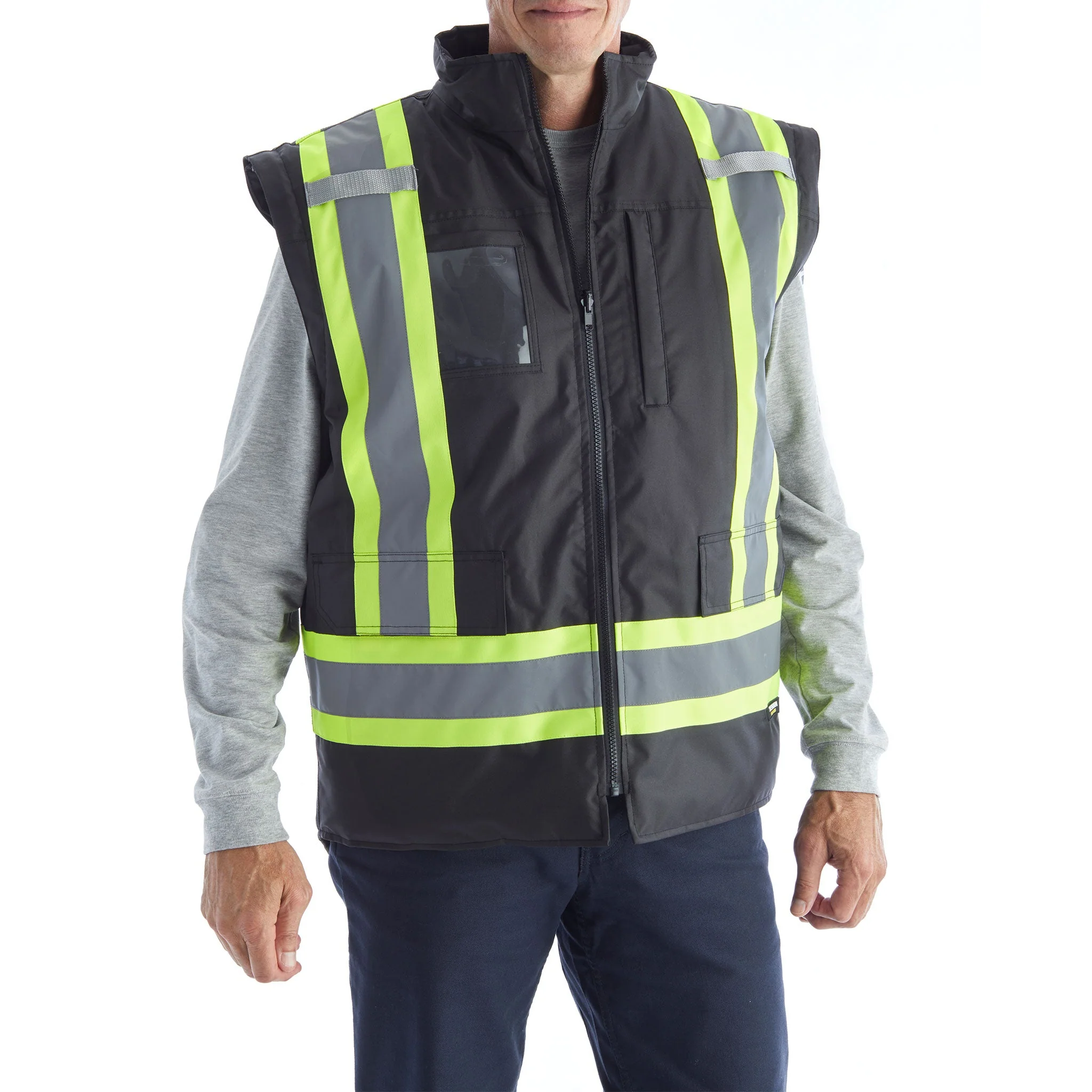 TERRA Veste d'hiver haute visibilité 7 en 1 pour hommes - 116501 - noir - Image 5