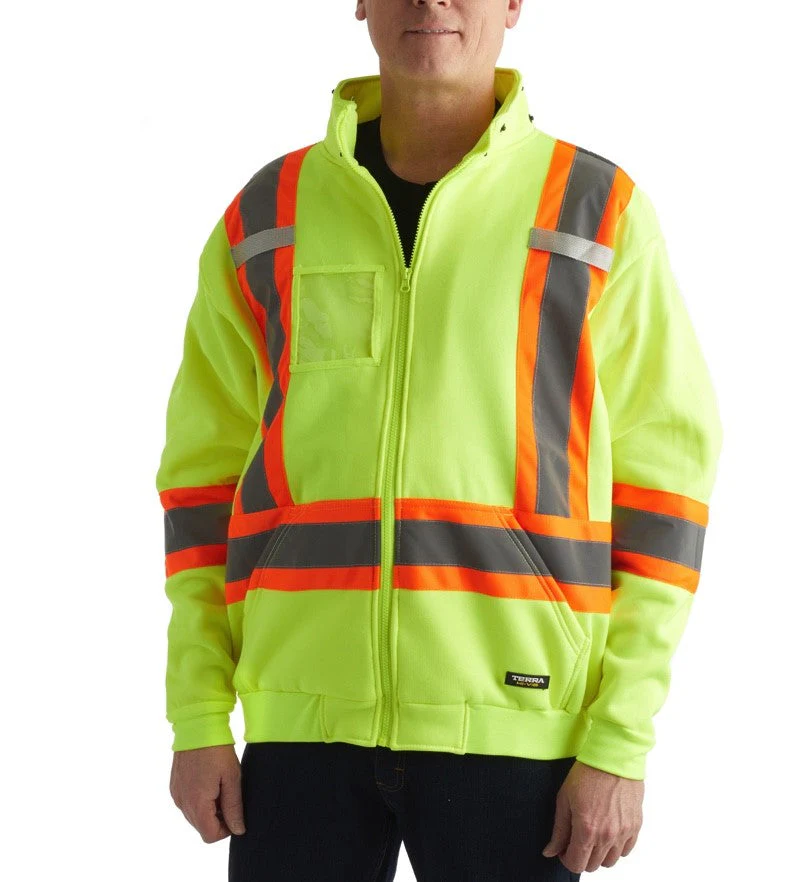 Terra veste de travail en polaire polyester haute visibilité 116506YL - Jaune - Image 3