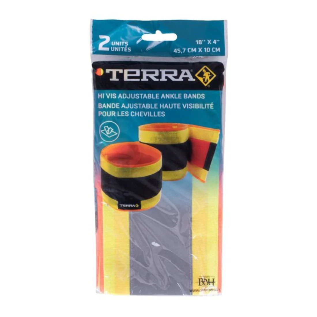 Bandes de cheville haute visibilité réglables Terra 451005 - Image 6