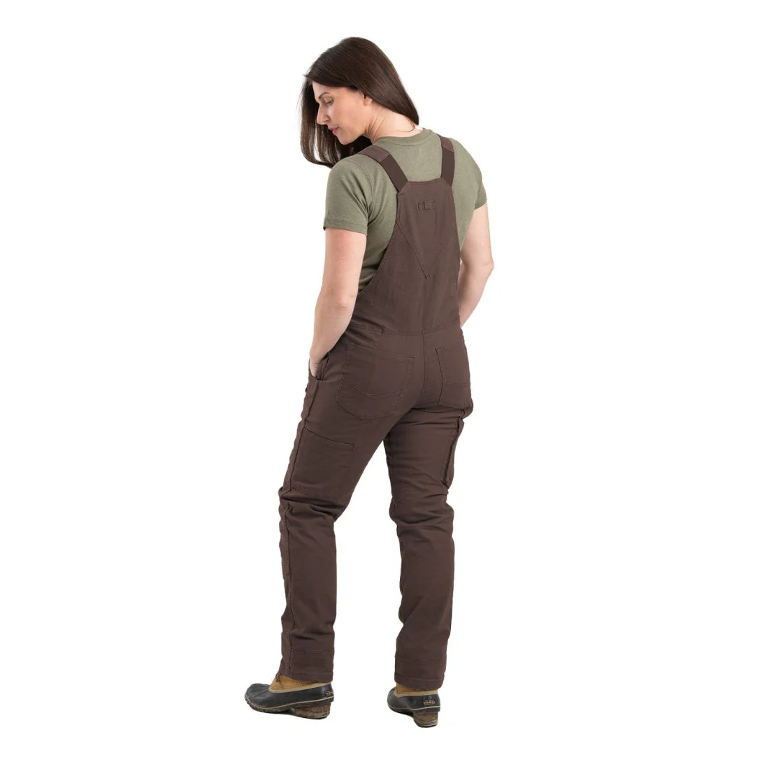 Berne Salopette de travail sans doublure Flex Softstone Duck pour femmes WB922 - Brun - Image 2