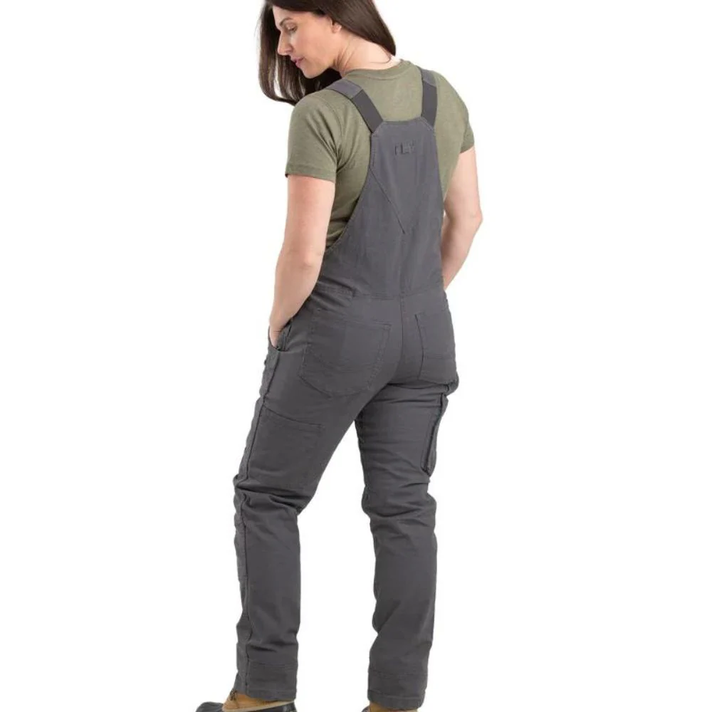 Berne Salopette de travail sans doublure Flex Softstone Duck pour femmes WB922 - Gris titane - Image 2
