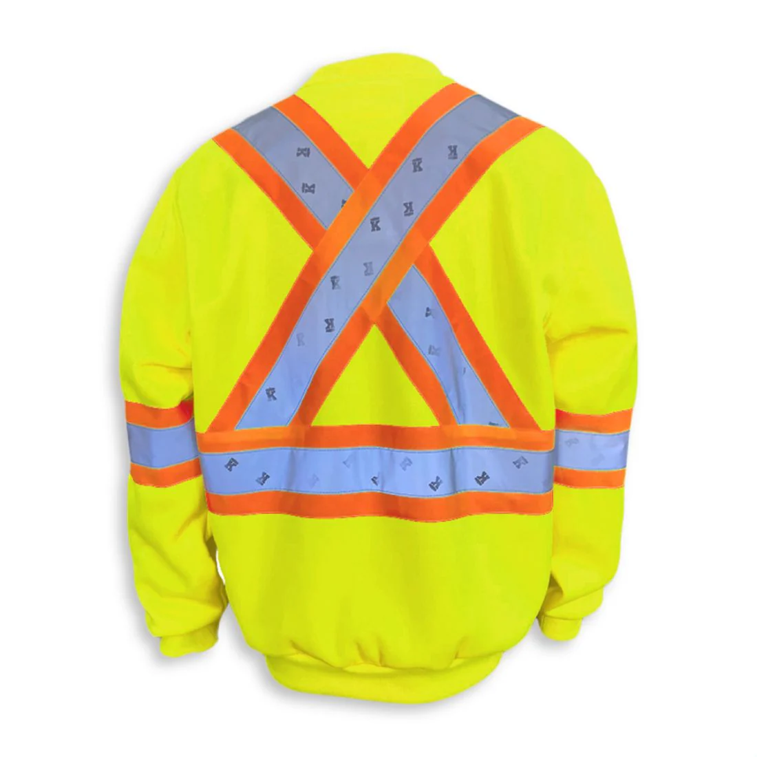Big K Sweat-shirt à col rond en micropolaire en polyester haute visibilité 11 oz pour hommes BK3559LM - Image 2