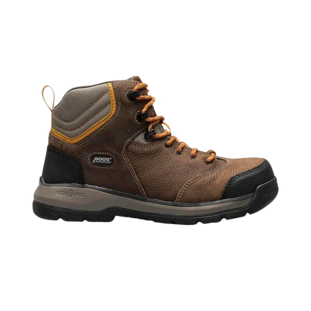BOGS Bedrock II Bottes de travail en cuir imperméable à embout composite pour hommes 72835PP - Image 2