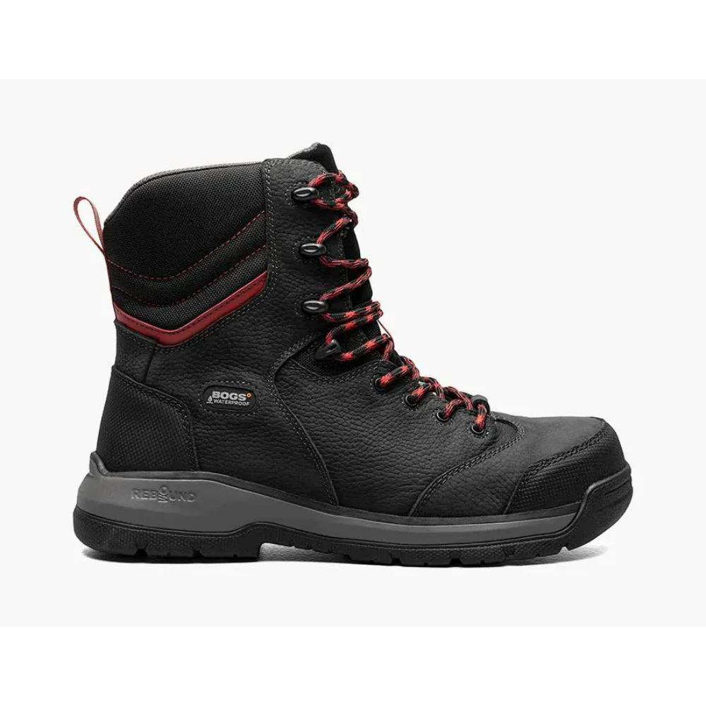 BOGS Bedrock II Bottes de travail 8 po imperméable à embout composite pour hommes 72836PP - Image 2