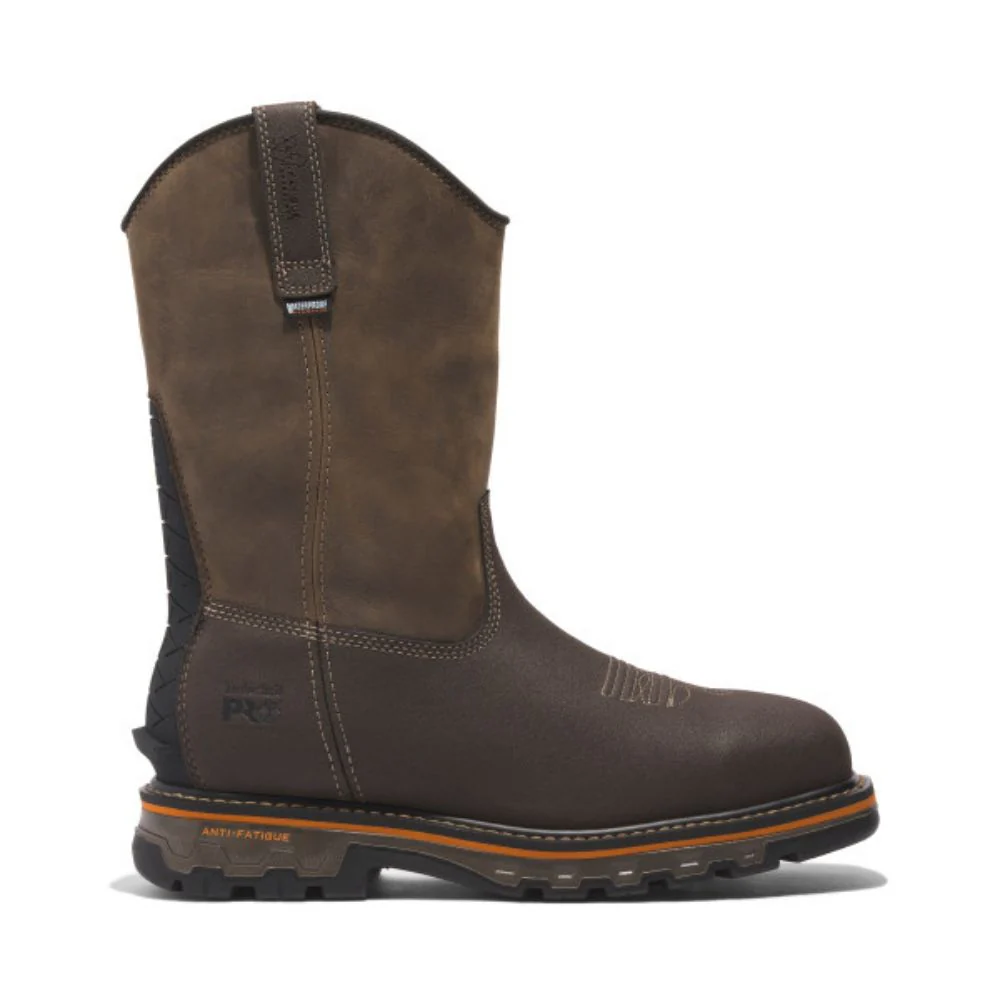 Botte de sécurité à bout composite imperméable à enfiler Timberland PRO® True Grit pour hommes TB0A5U6Y214 - Brun - Image 3
