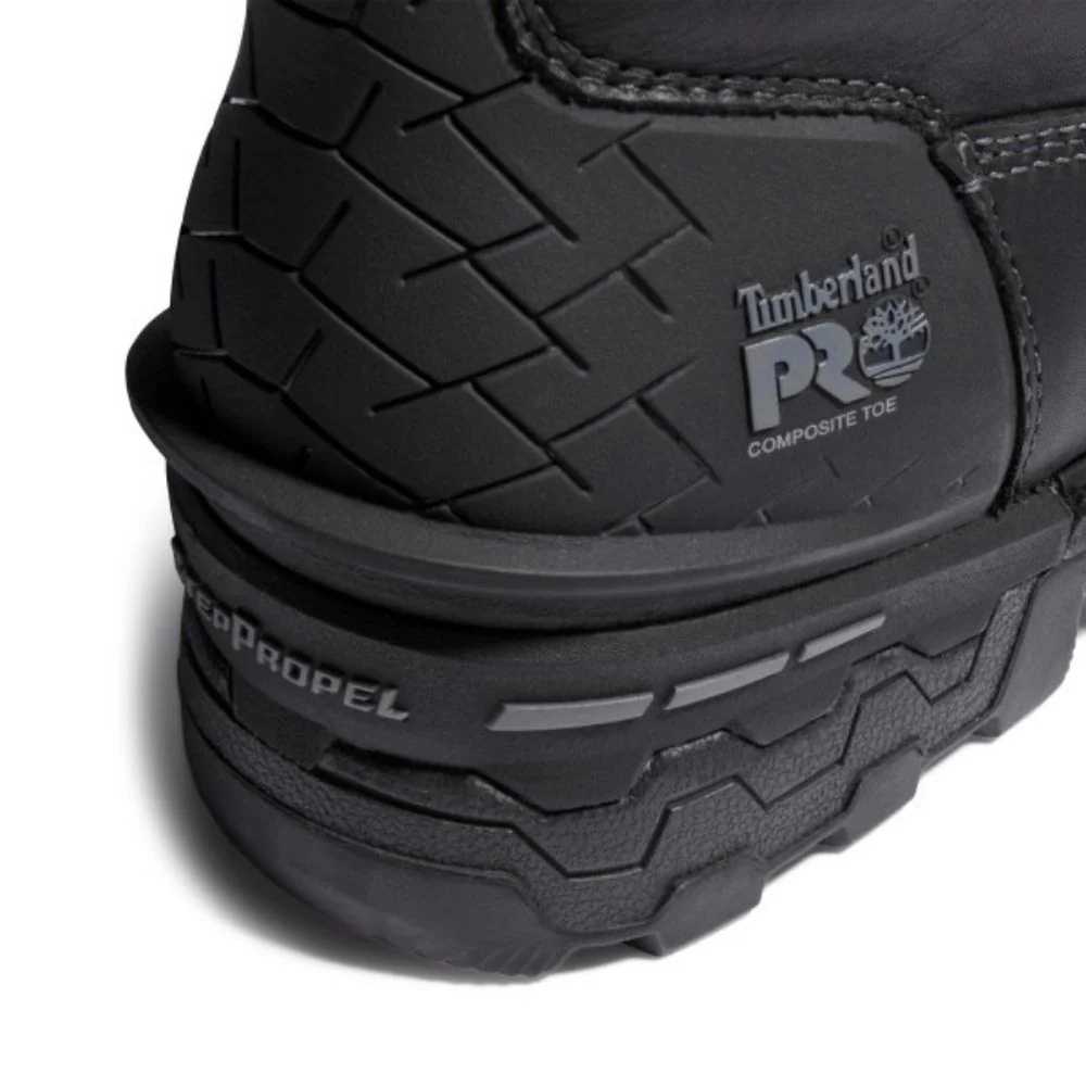 Botte de sécurité Boondock Timberland PRO de 20cm pour hommes, à embout composite avec Vibram Arctic Grip TB0A29S7001 - Noir - Image 8
