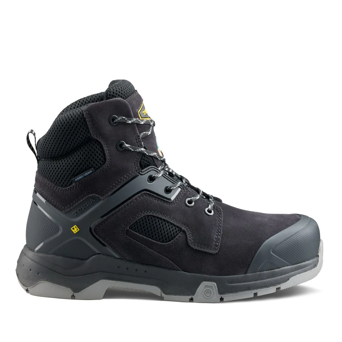 Botte de sécurité de travail à bout composite de 6 po Terra Cobalt pour hommes 1279BK - Noir - Image 2