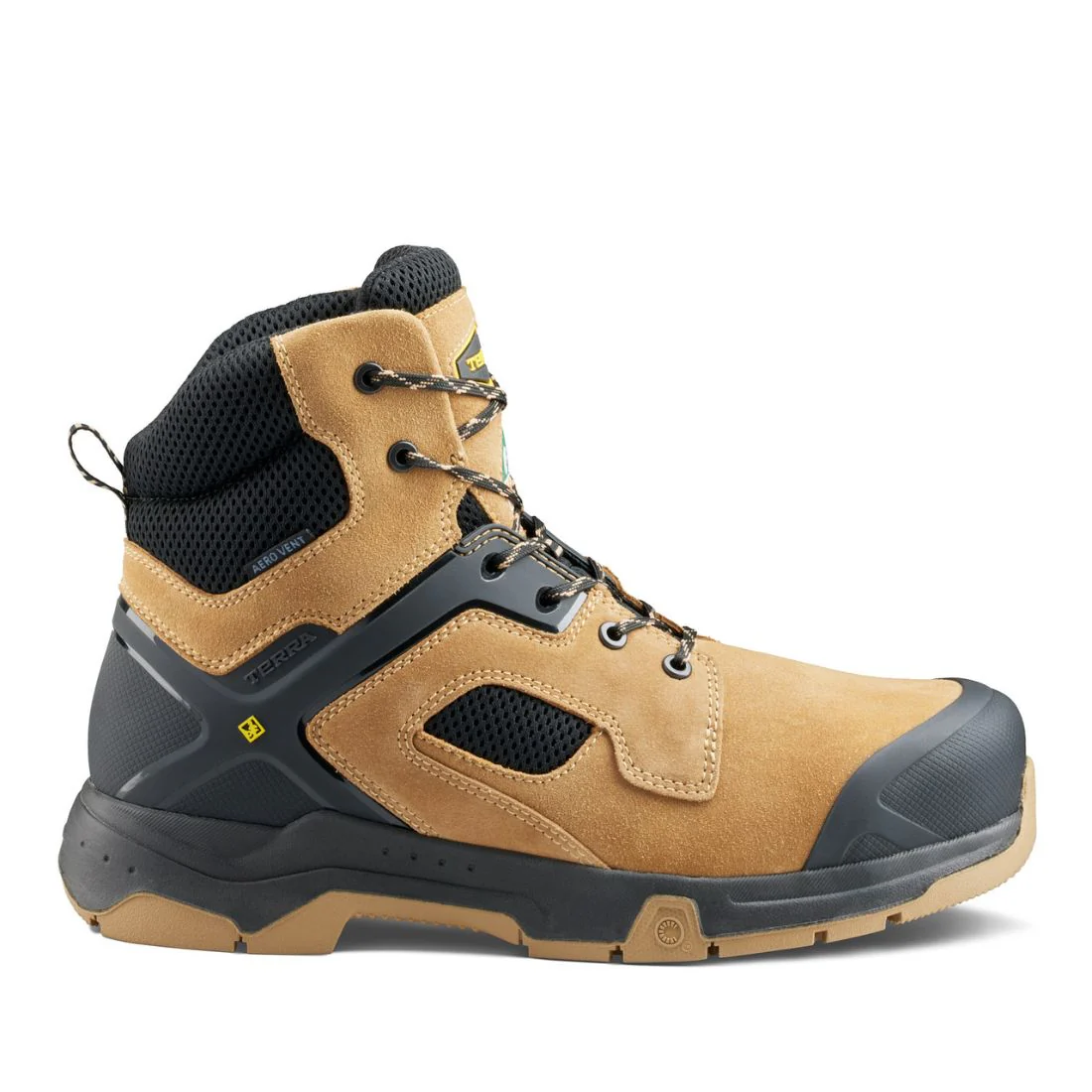 Botte de sécurité de travail à bout composite de 6 po Terra Cobalt pour hommes 1279TN - Brun - Image 2