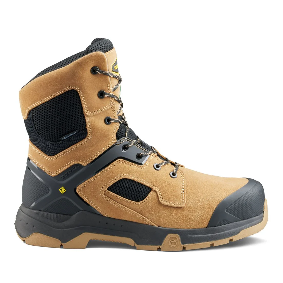 Botte de sécurité de travail à bout composite de 8 po Terra Cobalt pour hommes 1280TN - Brun - Image 2
