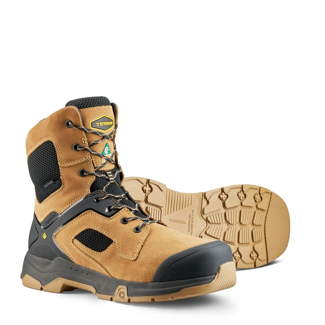 Botte de sécurité de travail à bout composite de 8 po Terra Cobalt pour hommes 1280TN - Brun - Image 5