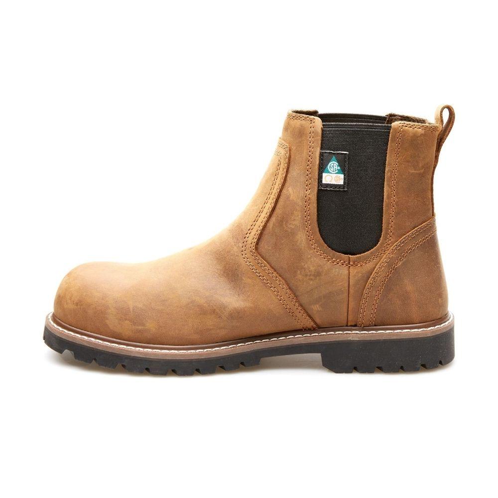 Botte de sécurité enfilables McKinney Kodiak de 15 cm pour hommes, à embout de composite - brun - Image 3