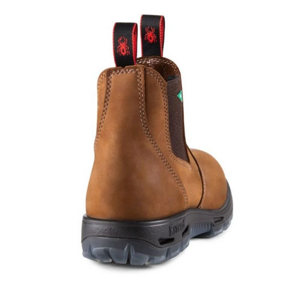 Botte de sécurité enfilables Redback Bobcat de 15 cm unisexe, à embout d'acier - brun - Image 4