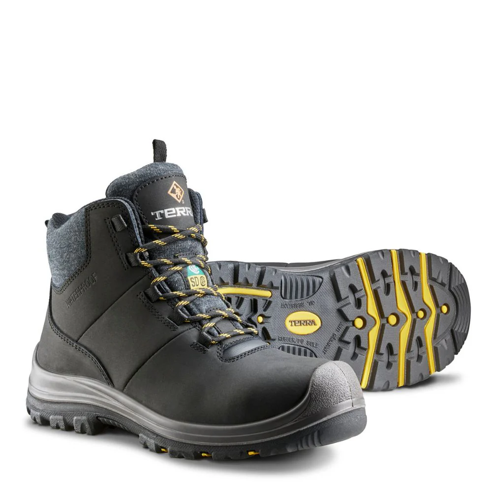 Botte de sécurité imperméable à bout composite Terra Findlay SD pour femmes de 6 po 839LBK - Noir - Image 5