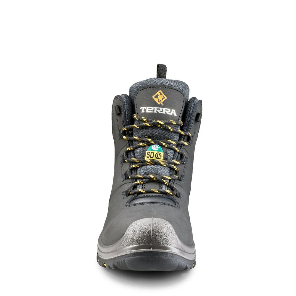 Botte de sécurité imperméable à bout composite Terra Findlay SD pour femmes de 6 po 839LBK - Noir - Image 7