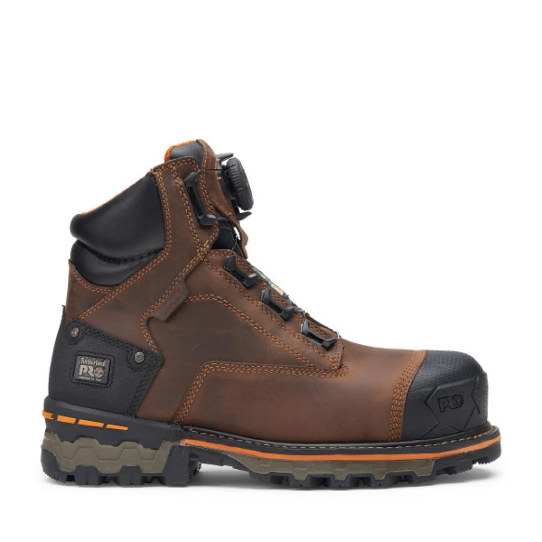 Botte de sécurité imperméable à bout composite Timberland PRO BOA® Boondock pour hommes de 6 po - TB0A66KYEM4 Brun - Image 3