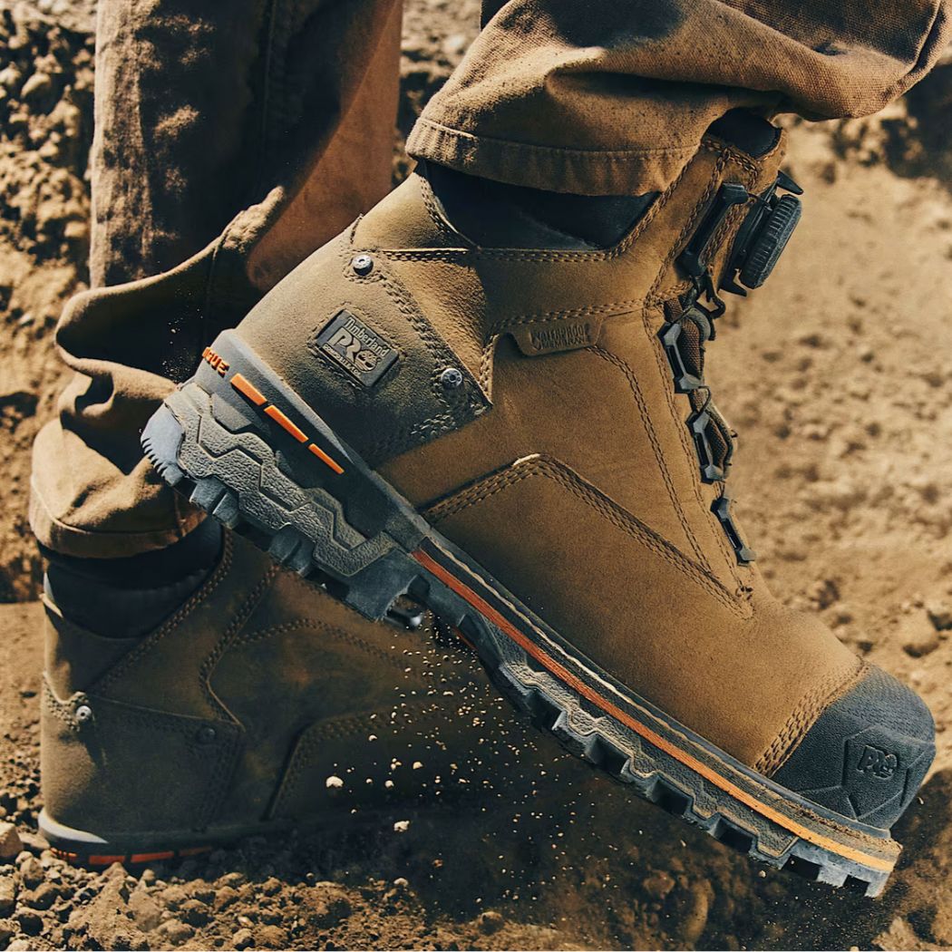 Botte de sécurité imperméable à bout composite Timberland PRO BOA® Boondock pour hommes de 6 po - TB0A66KYEM4 Brun - Image 6