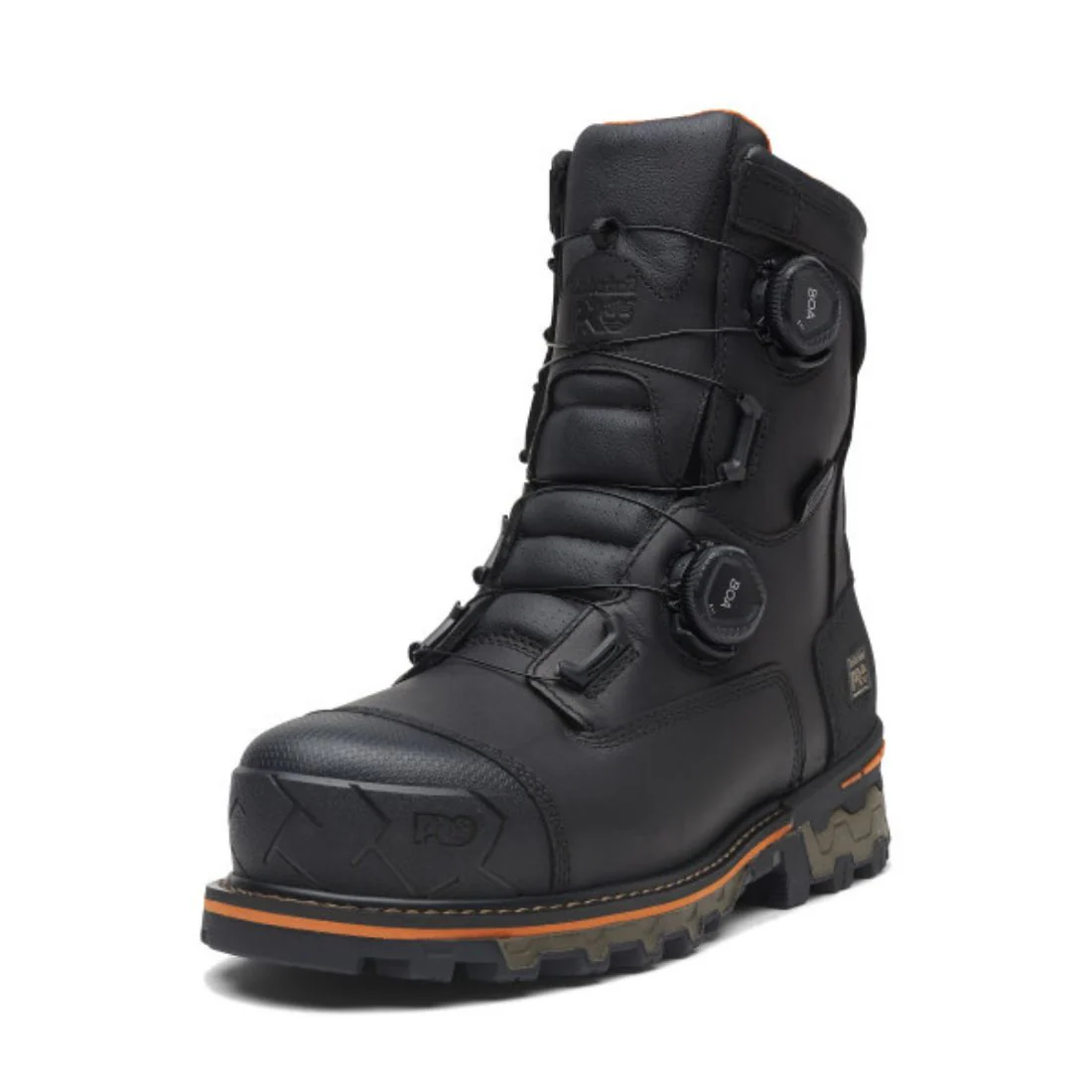 Botte de sécurité imperméable à bout composite Timberland PRO BOA® Boondock pour hommes de 8 po TB0A67B3W02 - Noir - Image 3