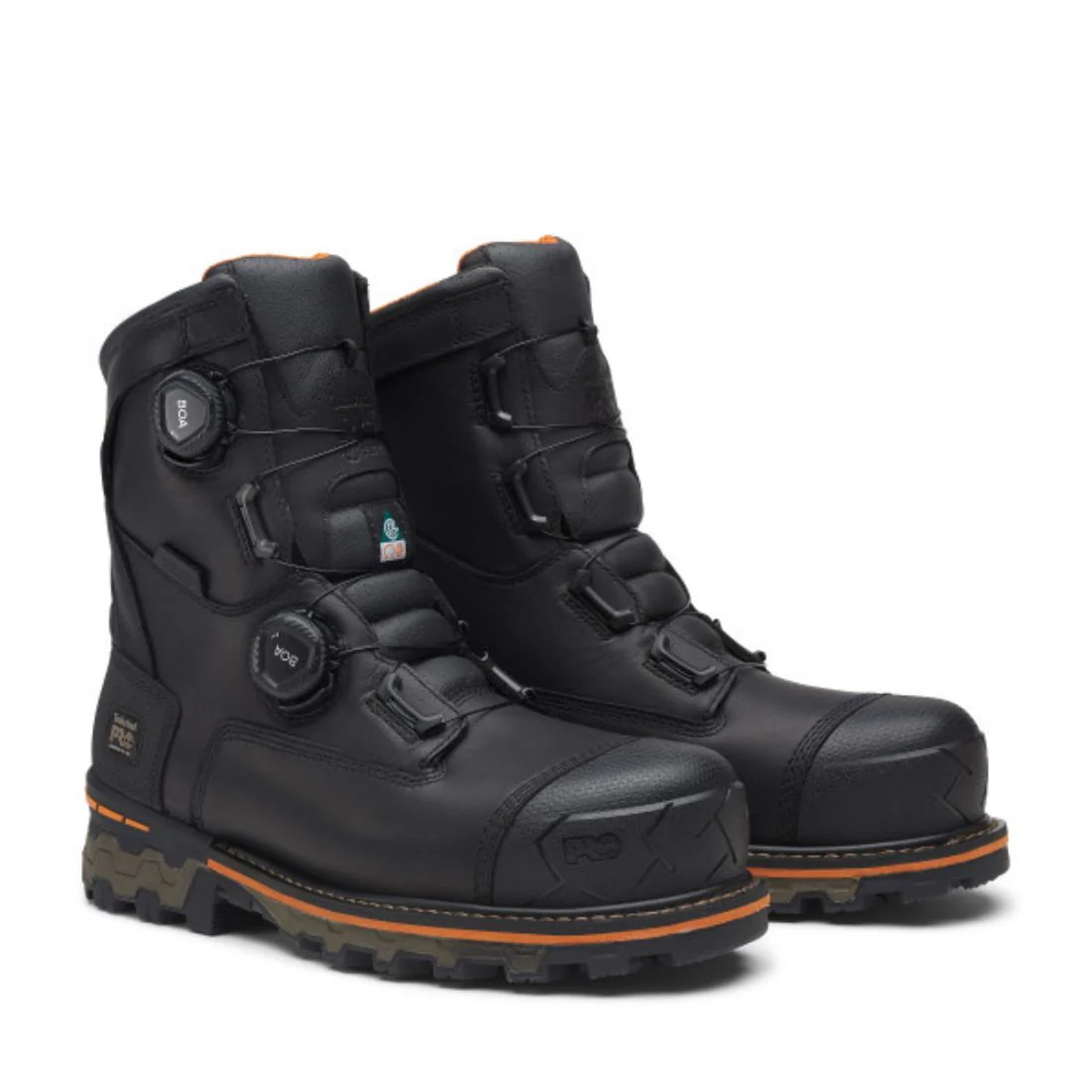 Botte de sécurité imperméable à bout composite Timberland PRO BOA® Boondock pour hommes de 8 po TB0A67B3W02 - Noir - Image 5