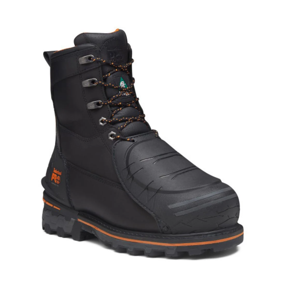 Botte de sécurité imperméable à bout composite Timberland PRO Boondock pour hommes de 8 po avec protection externe MET - TB0A66G7EDW Noir - Image 2