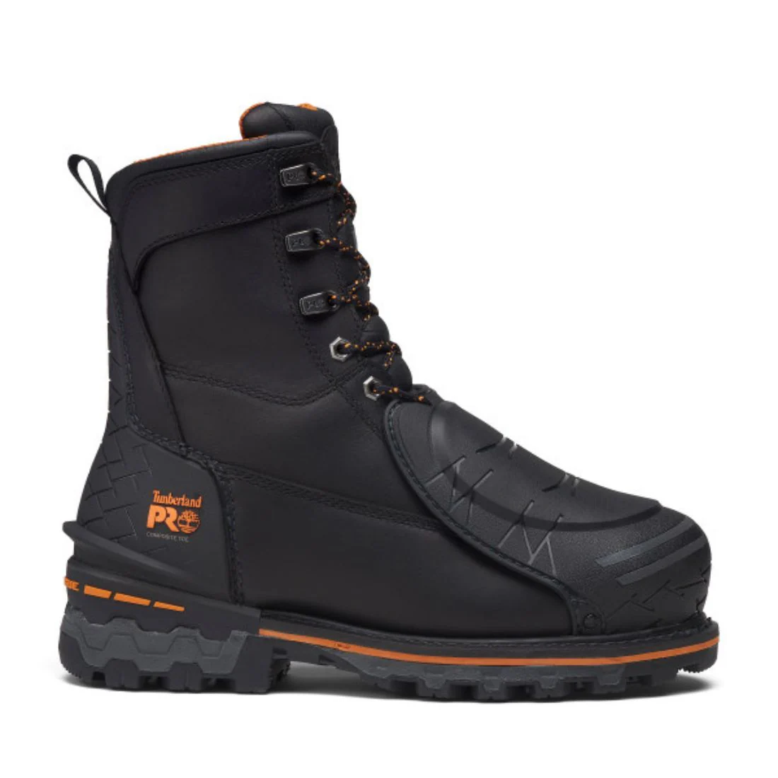 Botte de sécurité imperméable à bout composite Timberland PRO Boondock pour hommes de 8 po avec protection externe MET - TB0A66G7EDW Noir - Image 3