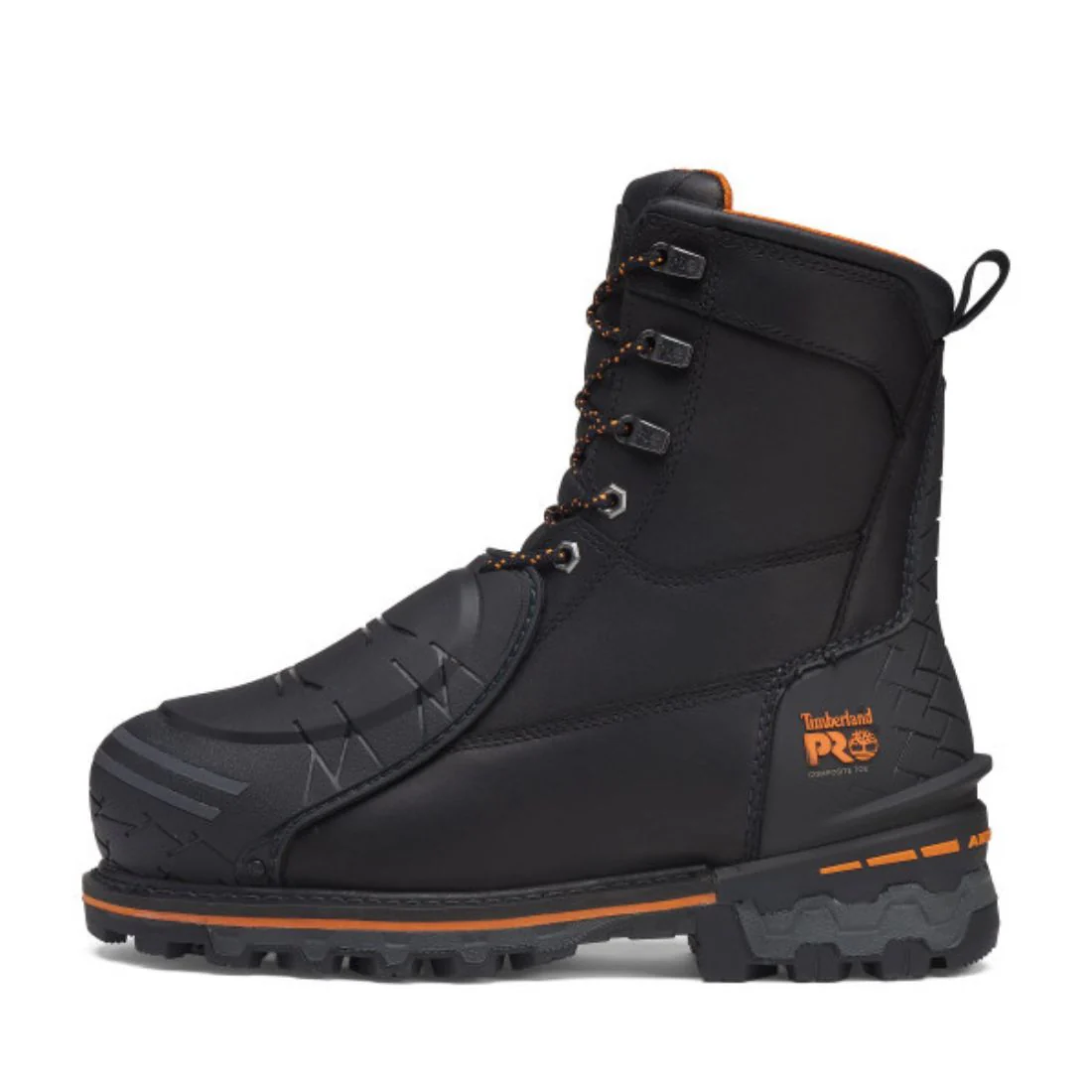 Botte de sécurité imperméable à bout composite Timberland PRO Boondock pour hommes de 8 po avec protection externe MET - TB0A66G7EDW Noir - Image 4