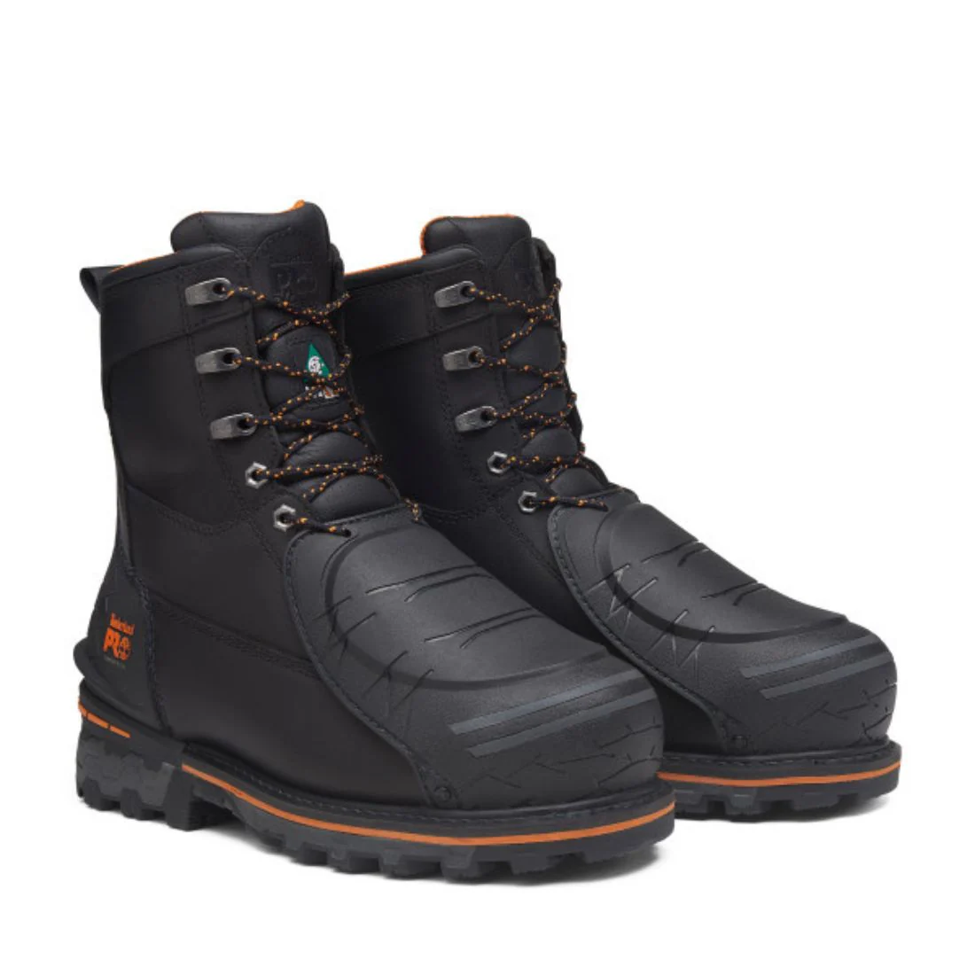 Botte de sécurité imperméable à bout composite Timberland PRO Boondock pour hommes de 8 po avec protection externe MET - TB0A66G7EDW Noir - Image 7