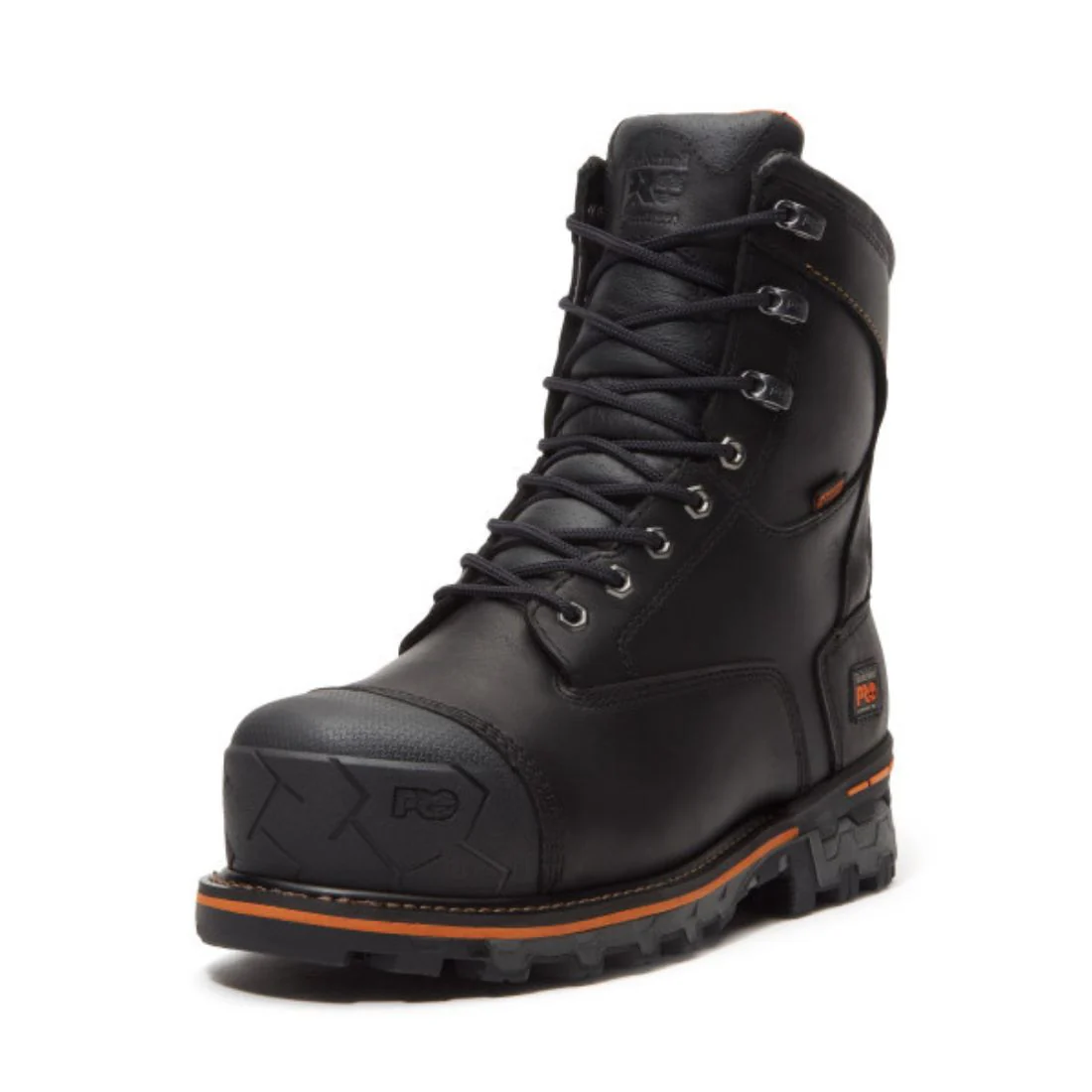 Botte de sécurité imperméable à bout composite Timberland PRO Boondock pour hommes de 8 po avec protection interne MET TB0A5MA1W02 - Noir - Image 3