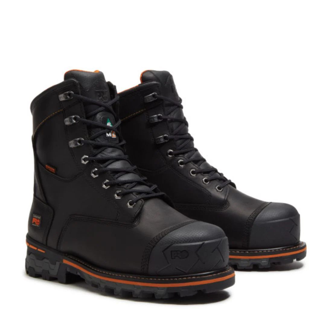 Botte de sécurité imperméable à bout composite Timberland PRO Boondock pour hommes de 8 po avec protection interne MET TB0A5MA1W02 - Noir - Image 7