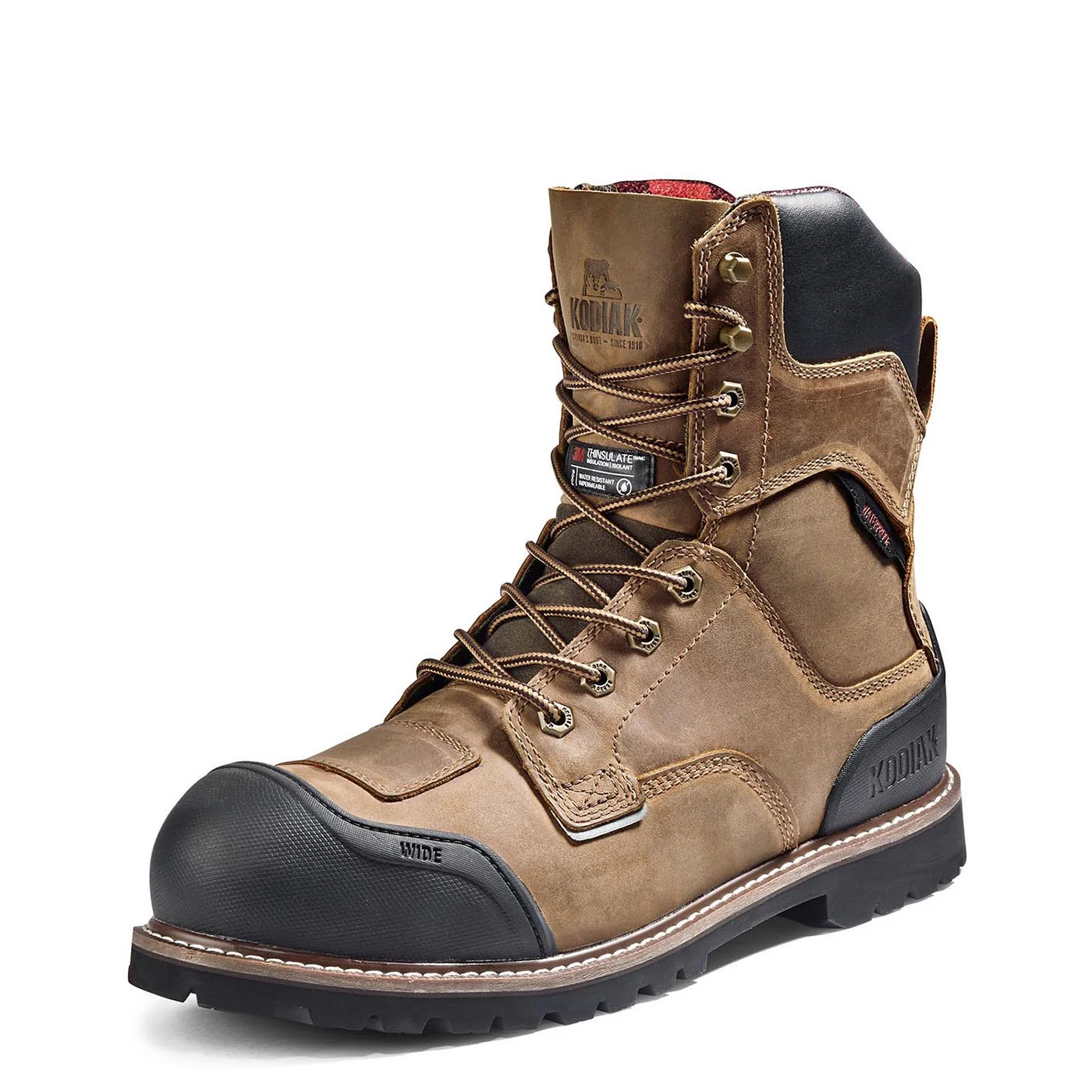 Botte de sécurité imperméable Widebody Kodiak de 20 cm pour hommes, à embout composite KD0A4TGCBRN - Brun - Image 3