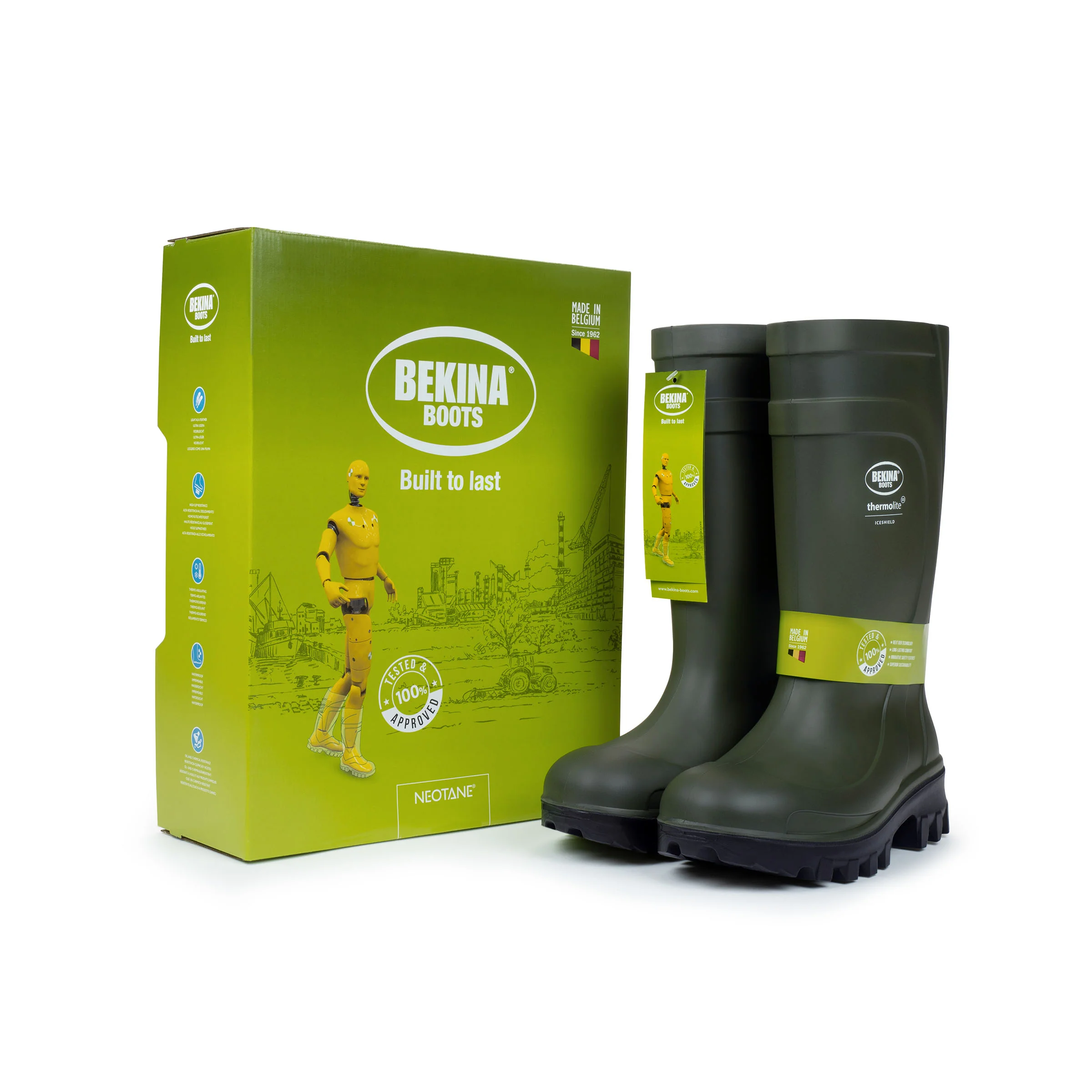 Botte de sécurité isolée en caoutchouc ThermoLite X Bekina pour hommes, à embout composite - Z090GG - Image 4