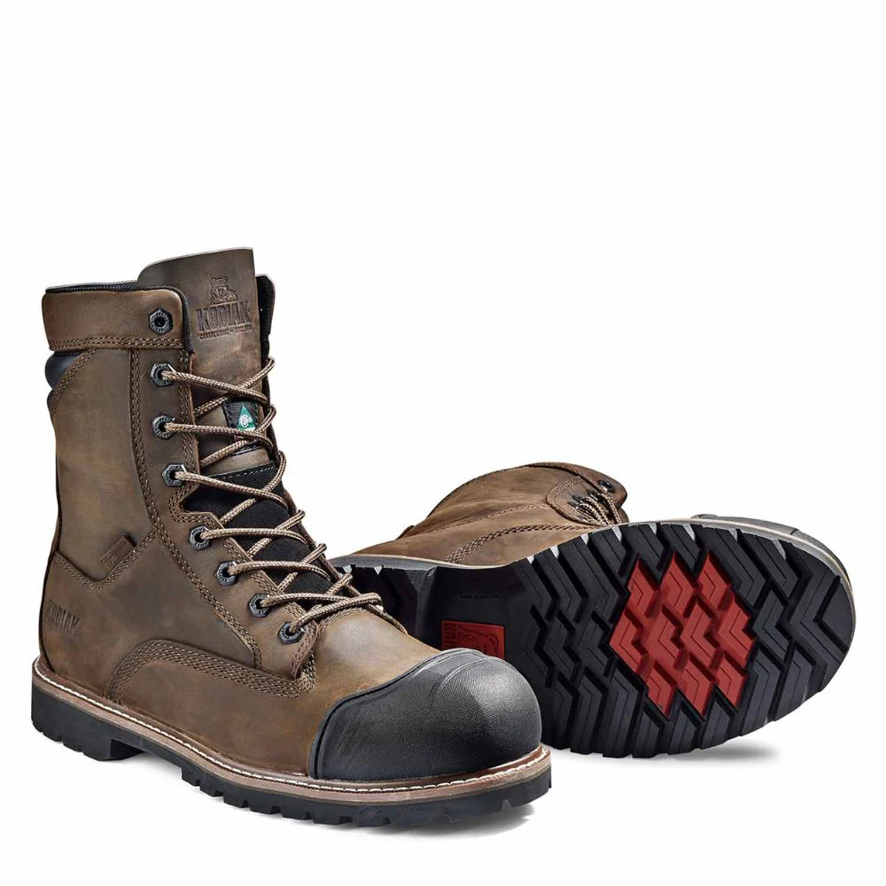Botte de sécurité McKinney Kodiak M.U.T imperméable de 8po pour hommes, à cap de composite KD0A4TEPDBX - brun - Image 4