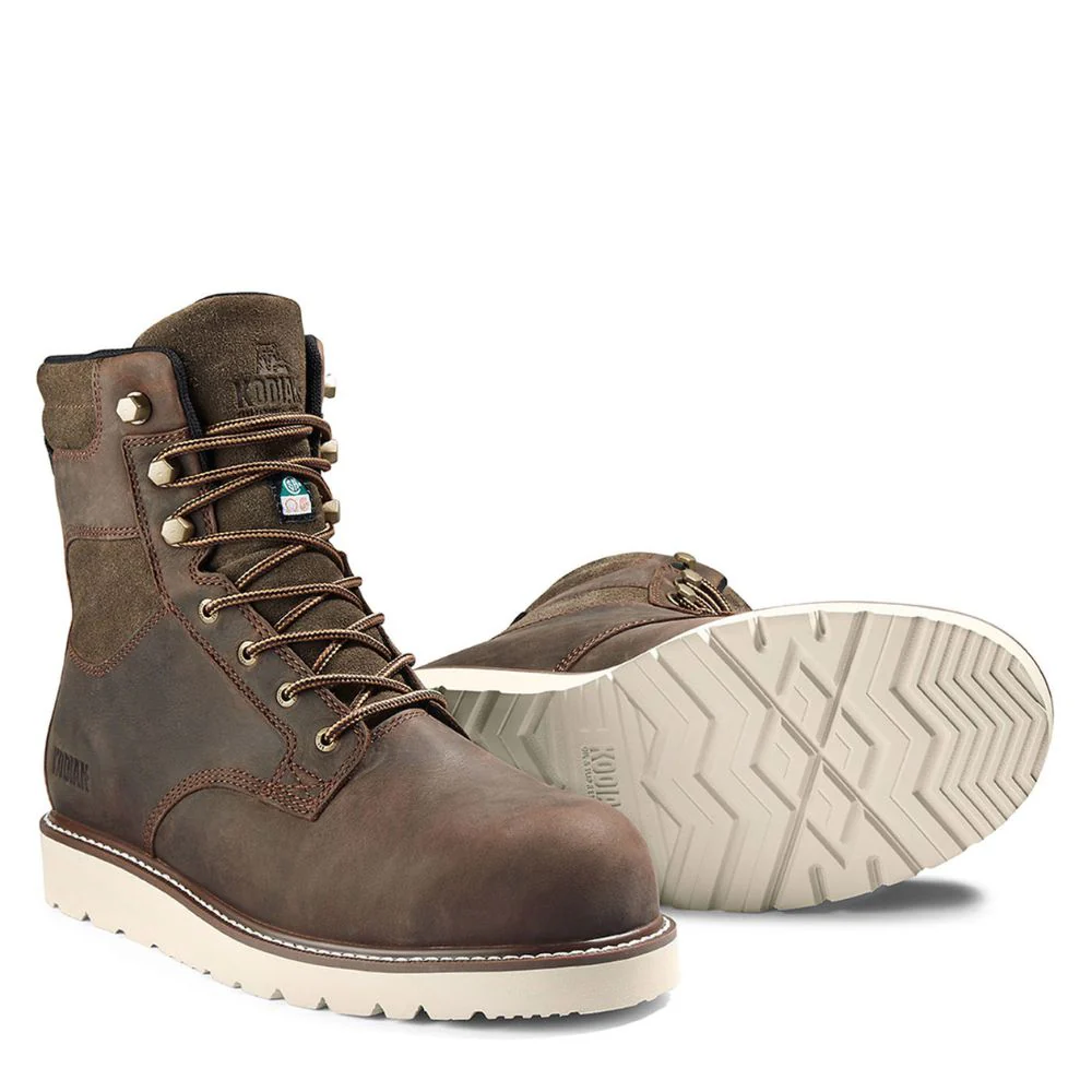 Botte de sécurité McKinney Kodiak semelle compensée de 8 po pour hommes, à embout de composite KD0A834PDBX - Marron foncé - Image 5