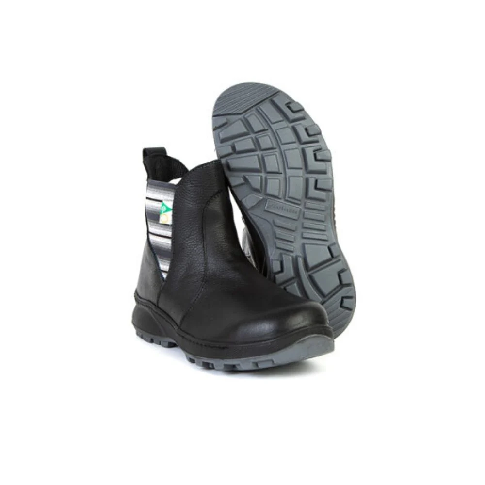 Botte de sécurité pour femmes Paris Feather, à embout d'acier 140502 - Noir - Image 2