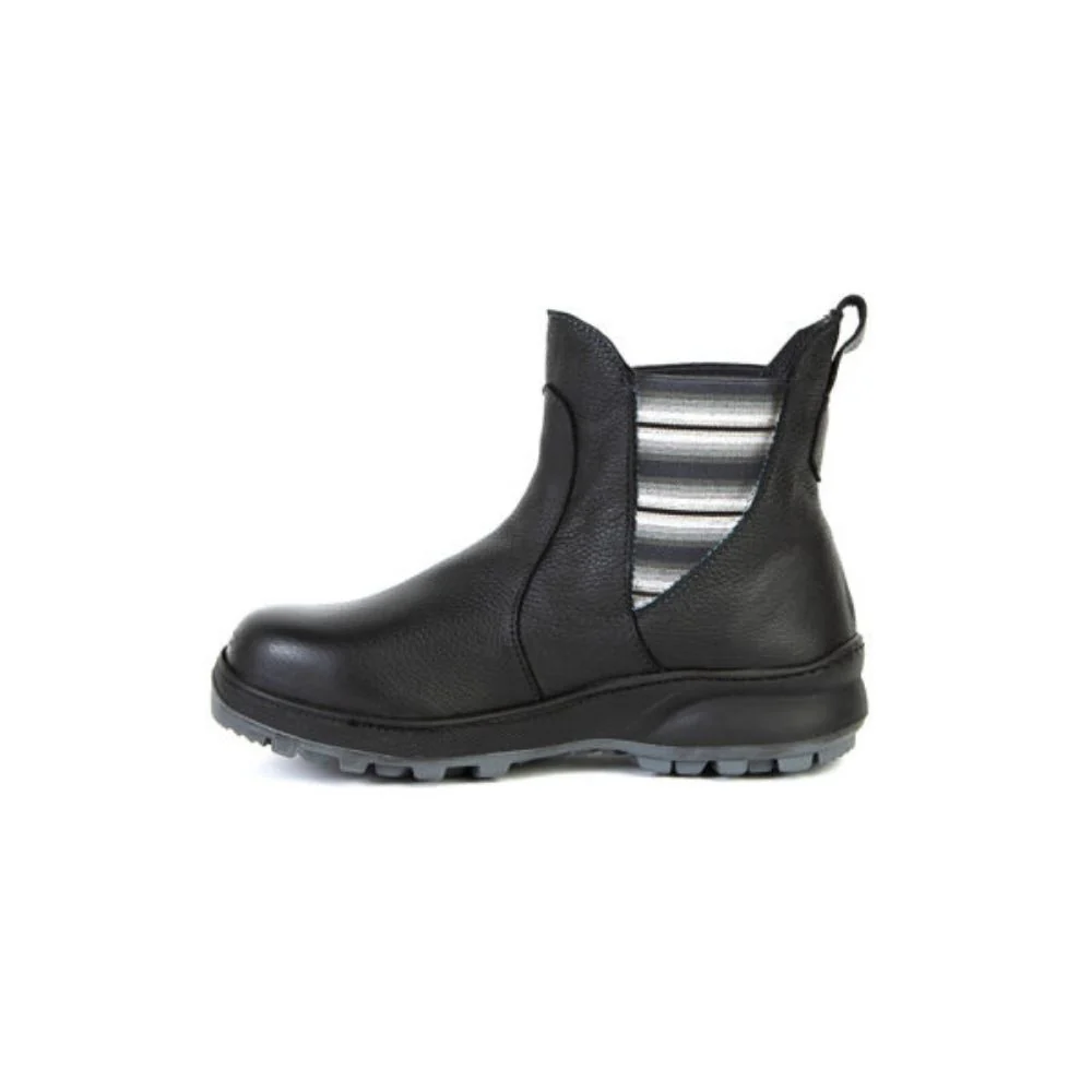 Botte de sécurité pour femmes Paris Feather, à embout d'acier 140502 - Noir - Image 3