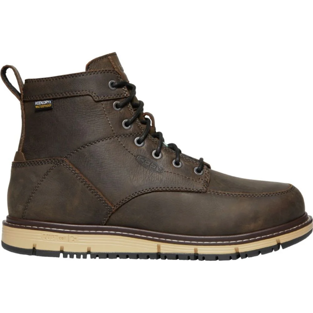 Bottes de travail 15 cm imperméables Keen San Jose pour homme embout en aluminium 1023250 - Brun - Image 2