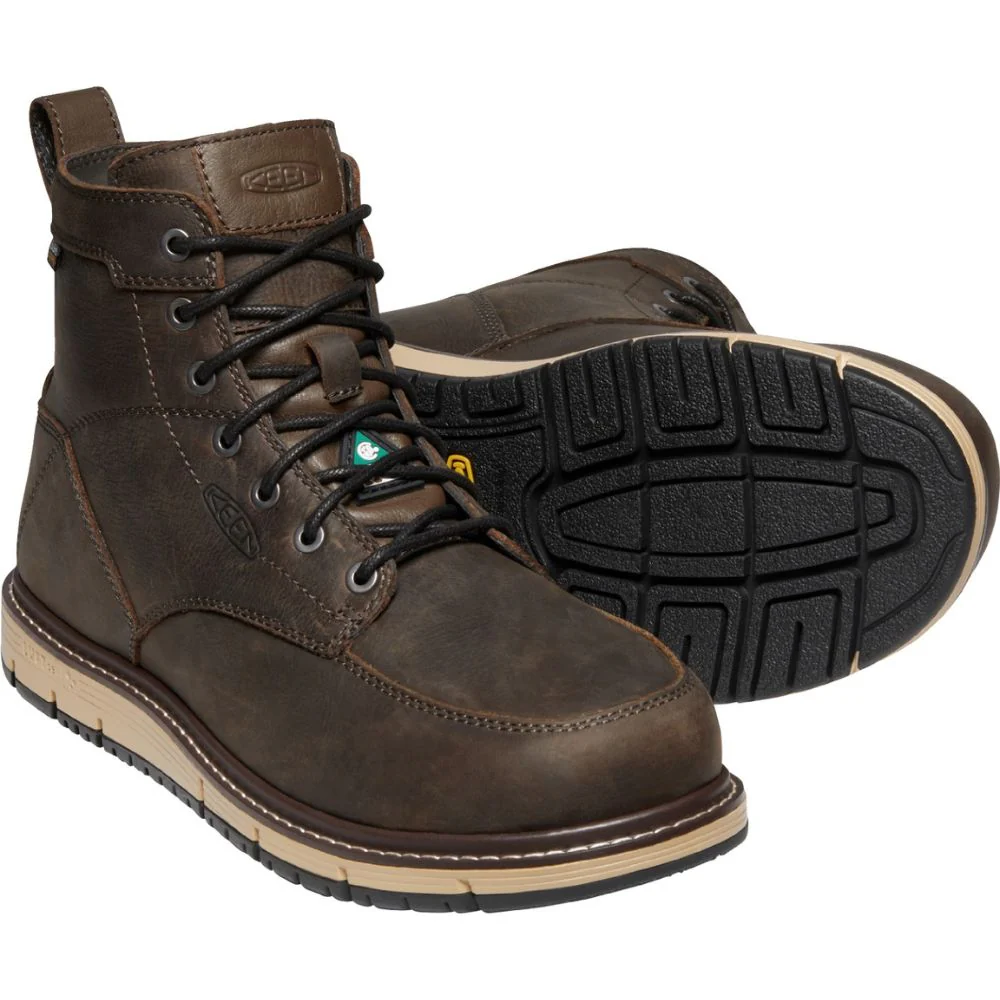 Bottes de travail 15 cm imperméables Keen San Jose pour homme embout en aluminium 1023250 - Brun - Image 5