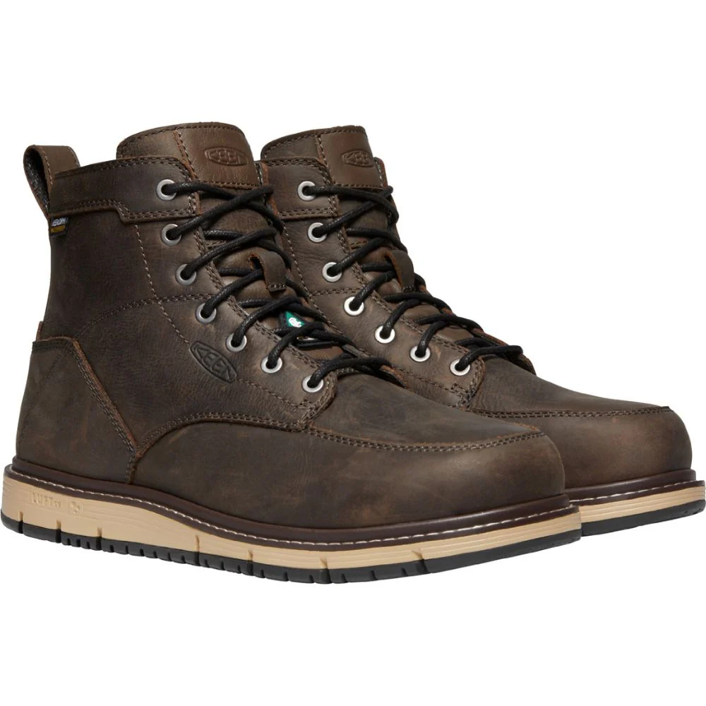 Bottes de travail 15 cm imperméables Keen San Jose pour homme embout en aluminium 1023250 - Brun - Image 6