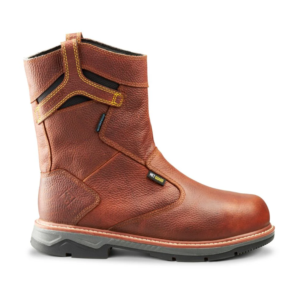 Botte de travail à enfiler CSA imperméable unisexe Terra Patton de 8 po à bout en alliage avec protection interne MET TR0A4TCCBRN - Image 2