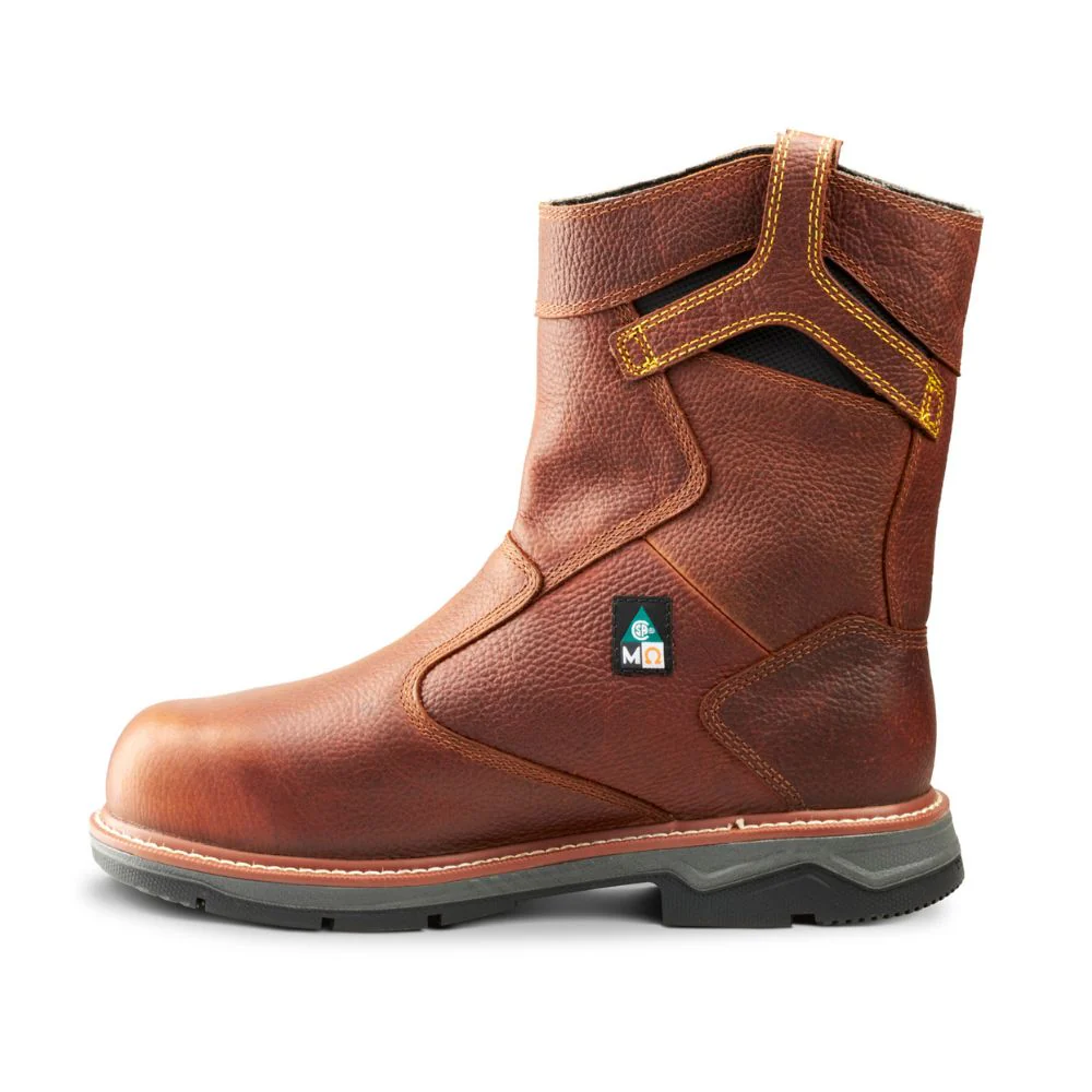 Botte de travail à enfiler CSA imperméable unisexe Terra Patton de 8 po à bout en alliage avec protection interne MET TR0A4TCCBRN - Image 3