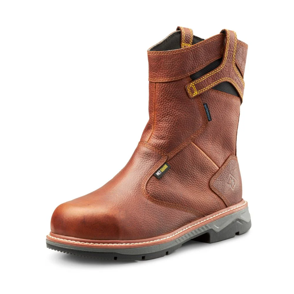 Botte de travail à enfiler CSA imperméable unisexe Terra Patton de 8 po à bout en alliage avec protection interne MET TR0A4TCCBRN - Image 4