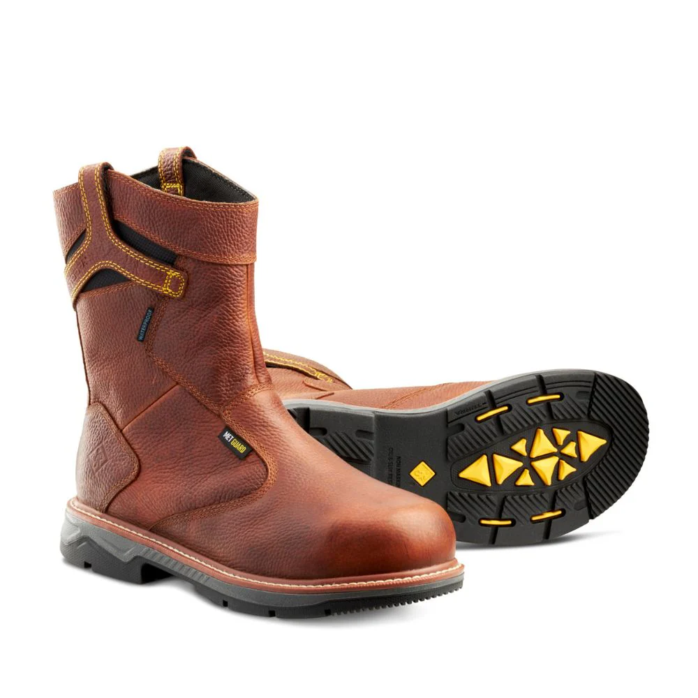Botte de travail à enfiler CSA imperméable unisexe Terra Patton de 8 po à bout en alliage avec protection interne MET TR0A4TCCBRN - Image 5
