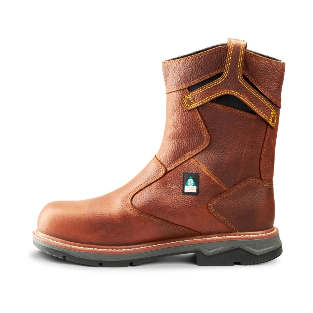 Botte de travail à enfiler CSA imperméable unisexe Terra Patton de 8 pouces à cap d'acier TR0A4TCBBRN - Image 3
