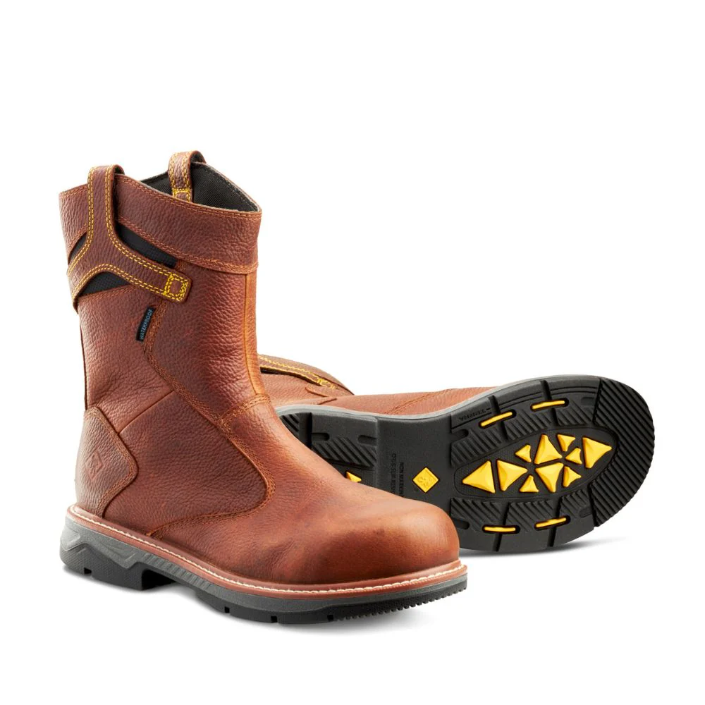 Botte de travail à enfiler CSA imperméable unisexe Terra Patton de 8 pouces à cap d'acier TR0A4TCBBRN - Image 4