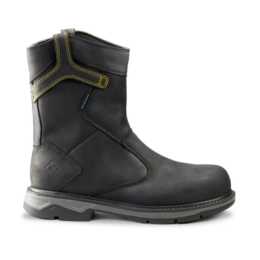 Botte de travail à enfiler CSA imperméable unisexe Terra Patton de 8 pouces à cap d'acier TR0A4TCBBLK - Image 3
