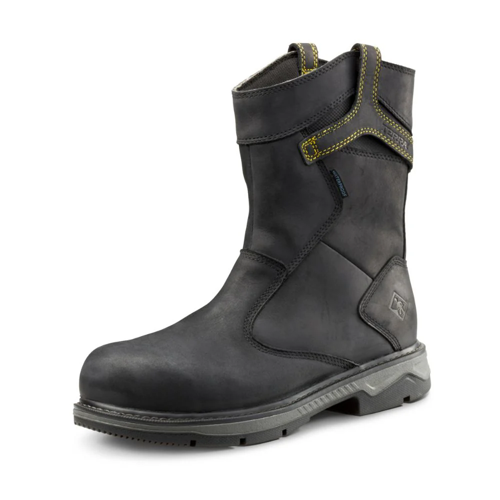 Botte de travail à enfiler CSA imperméable unisexe Terra Patton de 8 pouces à cap d'acier TR0A4TCBBLK - Image 8