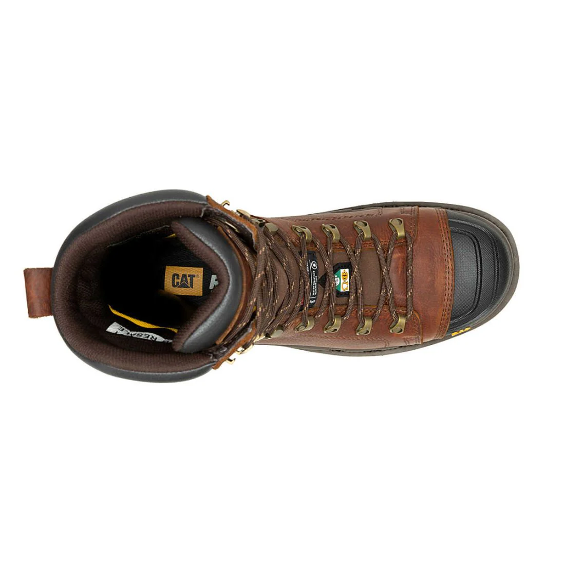 Botte de travail CAT Hauler XL de 8 po à bout composite pour hommes 725891 - Brun - Image 3