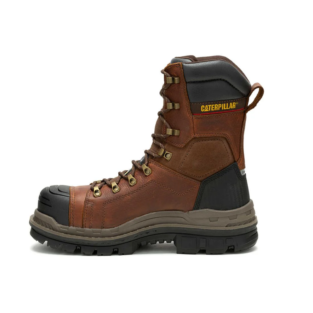 Botte de travail CAT Hauler XL de 8 po à bout composite pour hommes 725891 - Brun - Image 5