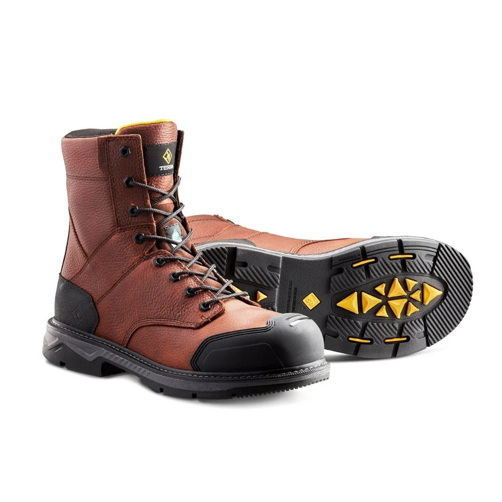 Botte de travail CSA Patton Terra de 8 po unisex, à cap d'acier TR0A4NS5BRN - Brun - Image 5