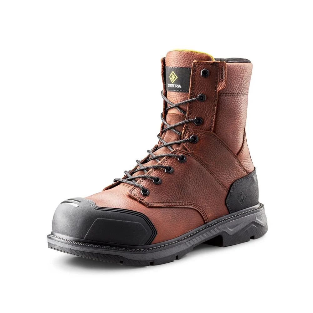 Botte de travail CSA Patton Terra de 8 po unisex, à cap d'acier TR0A4NS5BRN - Brun - Image 6